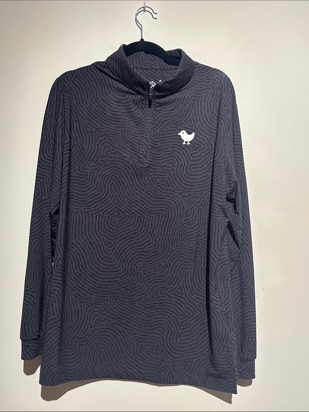Bad Birdie performance golf long sleeve quarter zip LARGE